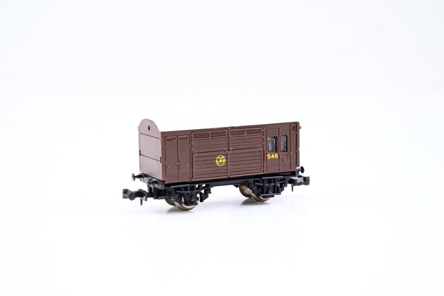 Lima N Gauge 320616 GWR Brown 4 Wheel Horse Box No.546 - Boxed