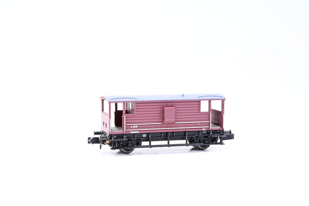 Graham Farish N Gauge 377-311 LMS 20 Ton Brake Van Bauxite No.730679 - Boxed