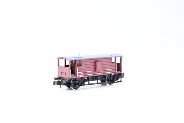 Graham Farish N Gauge 377-311 LMS 20 Ton Brake Van Bauxite No.730679 - Boxed