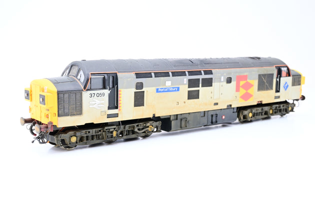 Lima OO Gauge Class 37 Railfreight Triple Grey Distribution Port of Tilbury No.37059 - Aftermarket Box