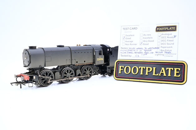 Hornby OO Gauge R2344A BR Black Late Crest Class Q1 No.33006 - Factory Weathered, Aftermarket Box