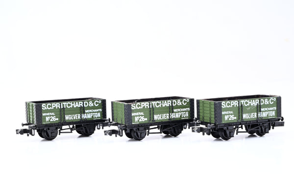 Graham Farish N Gauge Rake of 3 'S.C.Prichard & Sons' PO Wagons - Unboxed