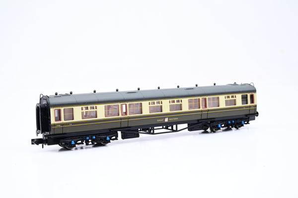 Dapol N Gauge NC-016b GWR Hawksworth Chocoloate & Cream Collett Third Class Coach No.1146 - Boxed