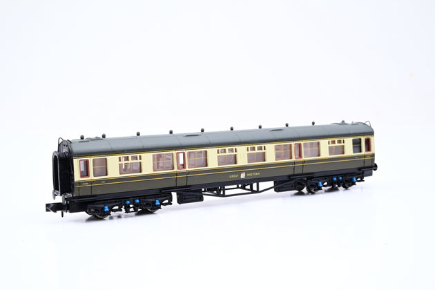 Dapol N Gauge NC-016b GWR Hawksworth Chocoloate & Cream Collett Third Class Coach No.1146 - Boxed
