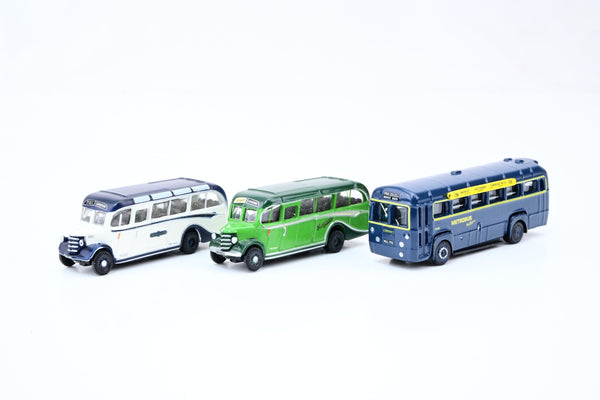 Oxford Diecast N Gauge Bundle of 3 Assorted Buses - Unboxed