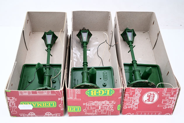 LGB G Gauge Bundle of 3 5050 Street Lamps - Boxed