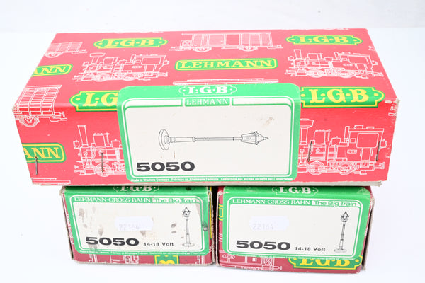 LGB G Gauge Bundle of 3 5050 Street Lamps - Boxed