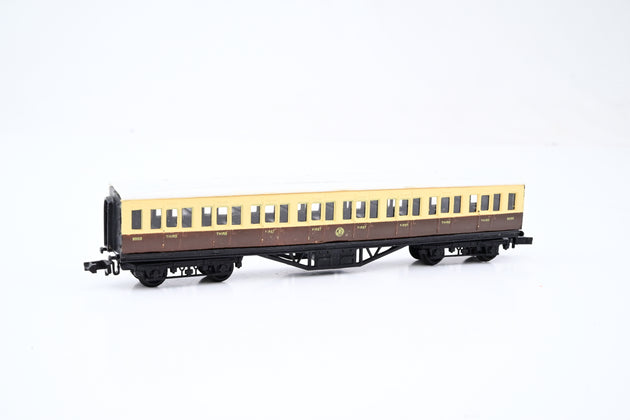 Graham Farish N Gauge Rake of 4 GWR Corridor Coaches, 3 x Composite Corridor & 1 x 3rd Brake - Unboxed
