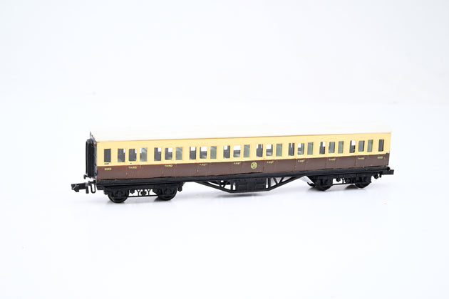 Graham Farish N Gauge Rake of 4 GWR Corridor Coaches, 3 x Composite Corridor & 1 x 3rd Brake - Unboxed