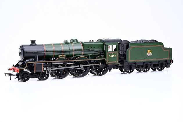 Bachmann OO Gauge 31-177DS Jubilee Class 'Kolhapur' BR Lined Green Early Emblem No.45593 - DCC Sound, Boxed