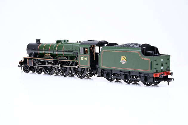Bachmann OO Gauge 31-177DS Jubilee Class 'Kolhapur' BR Lined Green Early Emblem No.45593 - DCC Sound, Boxed