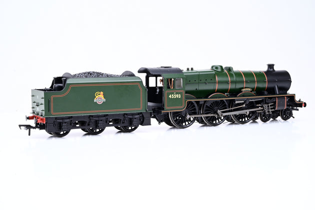 Bachmann OO Gauge 31-177DS Jubilee Class 'Kolhapur' BR Lined Green Early Emblem No.45593 - DCC Sound, Boxed