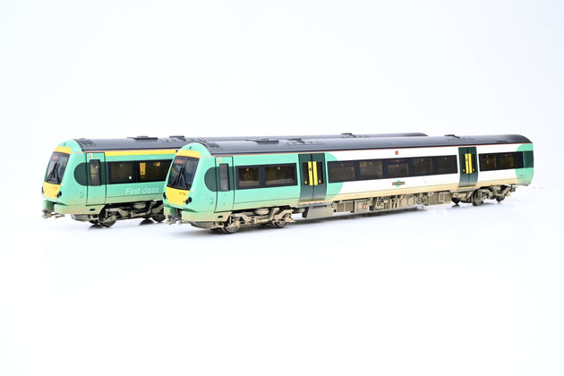 Bachmann OO Gauge 32-460Y Class 171/7 Turbostar 2-Car DMU 'Southern' No.177724 - Limited Edition, Factory Weathered. Boxed