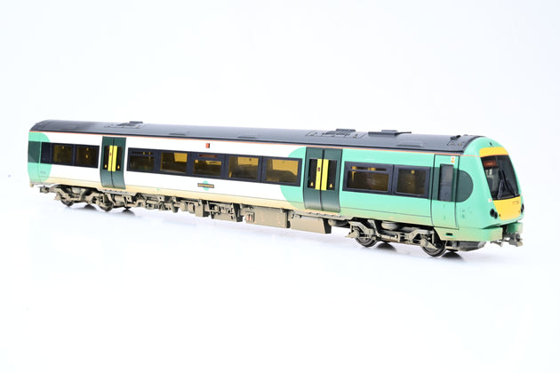 Bachmann OO Gauge 32-460Y Class 171/7 Turbostar 2-Car DMU 'Southern' No.177724 - Limited Edition, Factory Weathered. Boxed