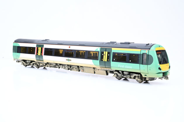 Bachmann OO Gauge 32-460Y Class 171/7 Turbostar 2-Car DMU 'Southern' No.177724 - Limited Edition, Factory Weathered. Boxed