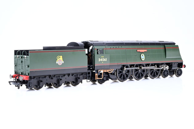 Hornby OO Gauge R2316 BR Green Early Emblem Battle of Britain Class '73 Squadron' No.34061 - Boxed