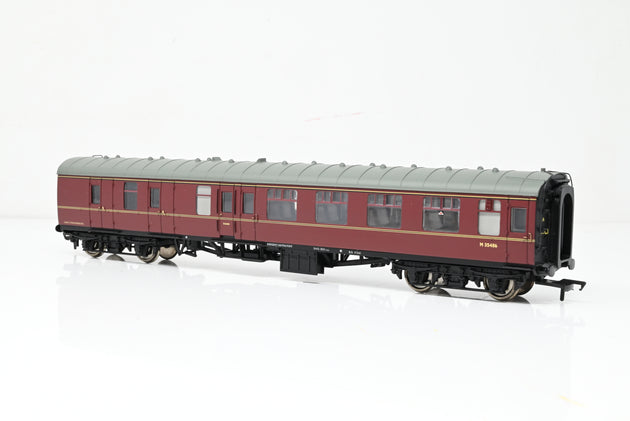 Bachmann OO Gauge 39-076C BR Mk1 Brake/Corridor BSK Maroon No.M35486 - Boxed
