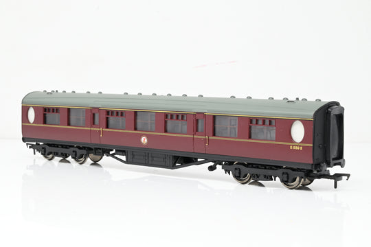 Bachmann OO Gauge 34-378 63ft Thompson 2nd Corridor BR Maroon No.E1550E - Boxed