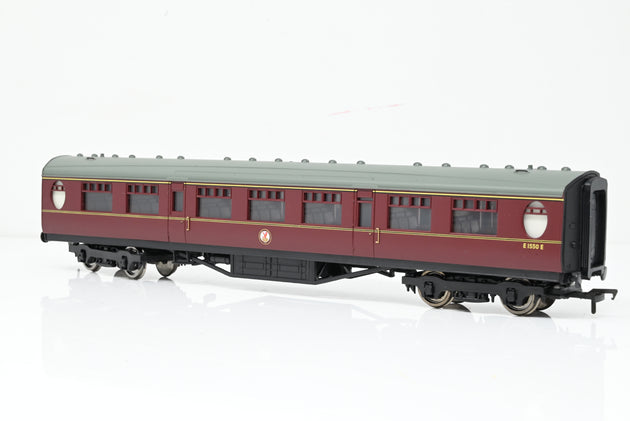 Bachmann OO Gauge 34-378 63ft Thompson 2nd Corridor BR Maroon No.E1550E - Boxed