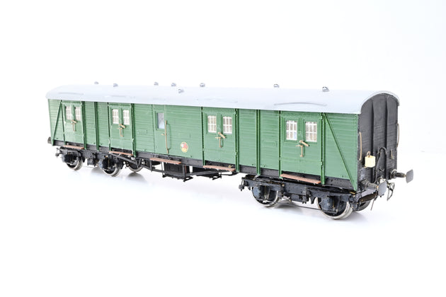 Kit Built O Gauge BR (SR) Green 50ft Bogie Guard's Van Unnumbered - Boxed