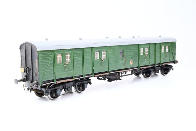 Kit Built O Gauge BR (SR) Green 50ft Bogie Guard's Van Unnumbered - Boxed
