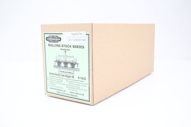 Raylo Coarse Scale O Gauge United Dairies 6-Wheel Tank Wagon No.4432 - Boxed