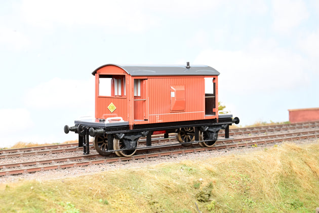 Bassett-Lowke Coarse Scale O Gauge NE Bauxite 20T Brake Van w/ Rear Light No.258401 - Boxed