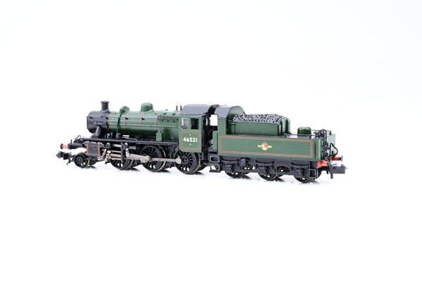 Graham Farish N Gauge 372-625 BR Green Late Crest Ivatt Class 2MT No.46521 - Boxed