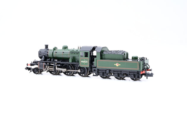 Graham Farish N Gauge 372-625 BR Green Late Crest Ivatt Class 2MT No.46521 - Boxed