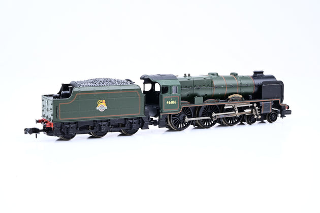 Graham Farish N Gauge 372-576 BR Green Early Emblem Royal Scot Class 6P No.46106 'Gordon Highlander' - Boxed