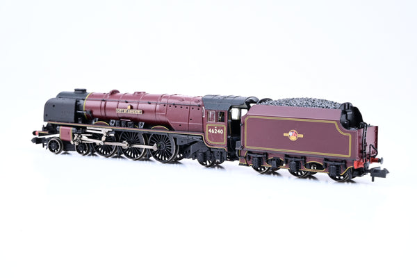 Graham Farish N Gauge 372-183 BR Crimson Late Crest Princess Coronoation Class No.46240 'City of Coventry' - Boxed