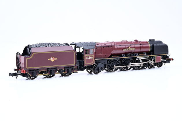 Graham Farish N Gauge 372-183 BR Crimson Late Crest Princess Coronoation Class No.46240 'City of Coventry' - Boxed