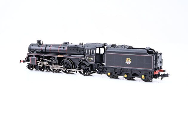 Graham Farish N Gauge 372-727 BR Black Early Emblem Standard Class 5MT No.73082 'Camelot' - Boxed