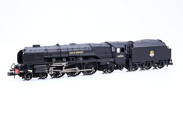 Graham Farish N Gauge 372-185 BR Black Early Emblem Princess Coronation Class No.46236 'City of Bradford' - Boxed
