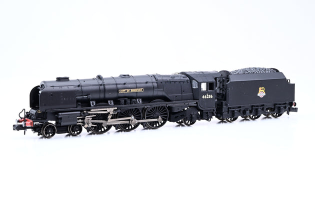 Graham Farish N Gauge 372-185 BR Black Early Emblem Princess Coronation Class No.46236 'City of Bradford' - Boxed