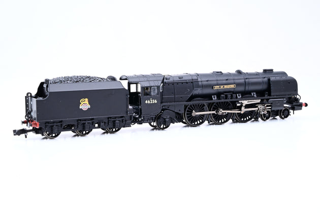 Graham Farish N Gauge 372-185 BR Black Early Emblem Princess Coronation Class No.46236 'City of Bradford' - Boxed