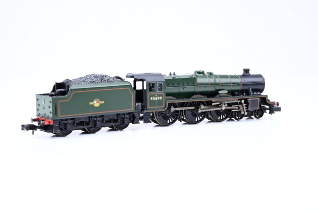 Graham Farish N Gauge 372-475 BR Green Late Crest Jubilee Class 6P w/ 4000 Gal Tender No.45699 'Galatea' - Boxed