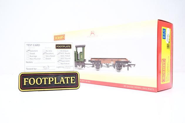 Hornby OO Gauge R3706 Ruston & Hornsby 48DS w/ Flatbed Wagon Army No.802 - Boxed