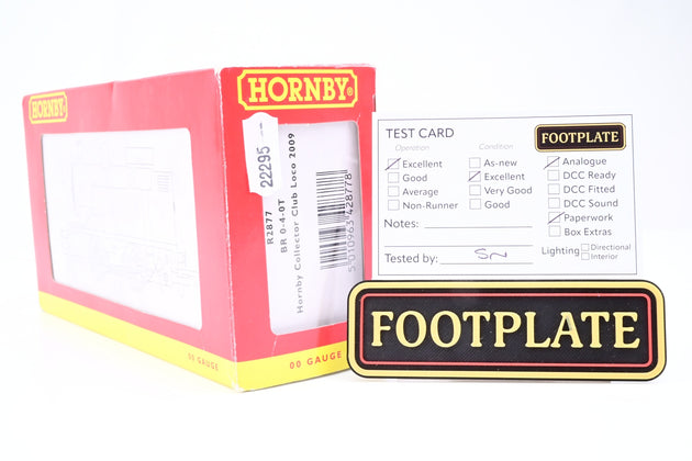 Hornby OO Gauge R2877 BR Lined Black 0-4-0T Industrial Tank Engine No.43209 - Boxed