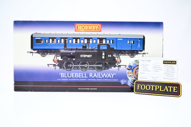 Hornby OO Gauge R2891 'Bluebell Railway' Train Pack w/ SR Black 0-6-0 Terrier 'Stepney' & Coach - Boxed