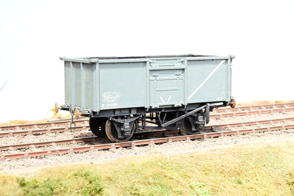 Kit Built O Gauge BR Grey 16T Steel Mineral Wagon No.B190385 - Boxed