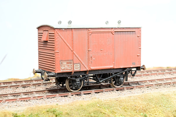 Kit Built O Gauge BR Bauxite ex-LNER 12T Goods Van No.M127544 - Boxed