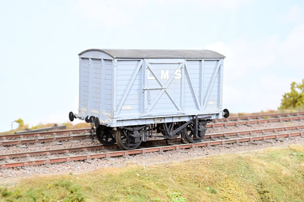 Kit Built O Gauge LMS Grey Sliding Door Covered Goods Van No.5095 - Unboxed