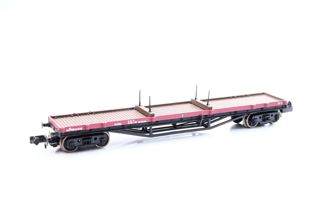 Graham Farish N Gauge 373-925A BR Gulf Red 30T Bogie Bolster Wagon No.DB997653 - Boxed
