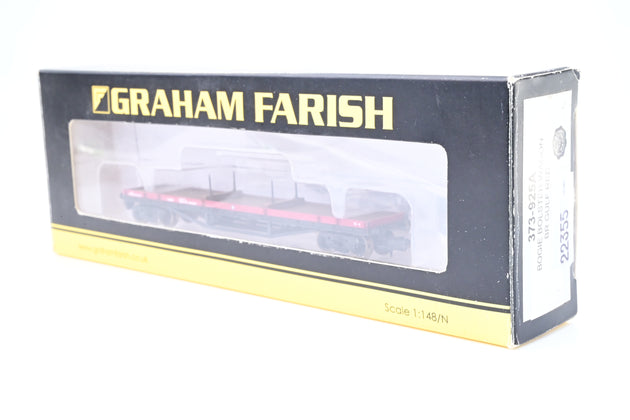 Graham Farish N Gauge 373-925A BR Gulf Red 30T Bogie Bolster Wagon No.DB997653 - Boxed
