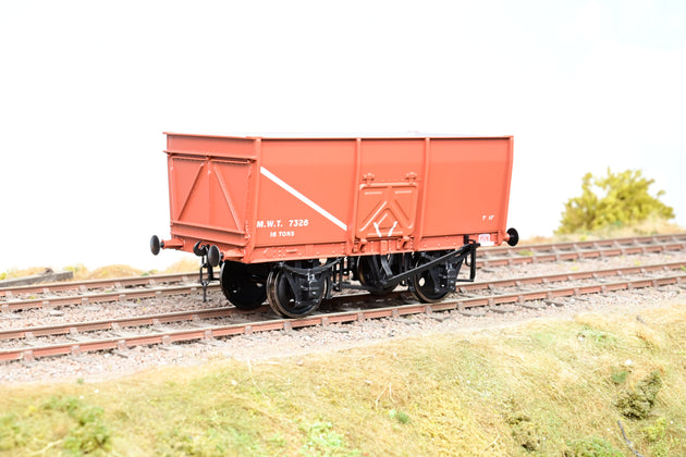Dapol O Gauge 7F-041-001 BR Bauxite 14T Slope Sided Mineral Wagon No.MWT 7326 - Boxed
