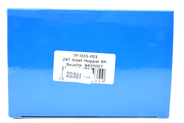 Dapol O Gauge 7F-033-001 BR Bauxite 24T Steel Hopper Wagon No.B435007 - Boxed