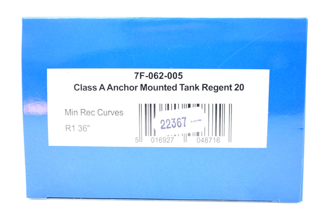 Dapol O Gauge 7F-062-005 Regent Silver & Red Class A Anchor Mounted Tank Wagon No.20 - Boxed