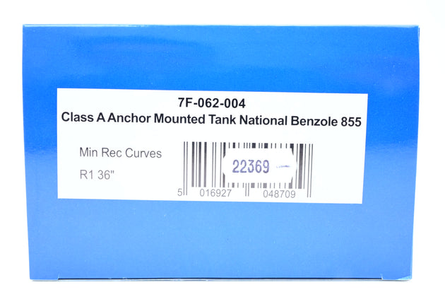 Dapol O Gauge 7F-062-004 National Benzole Silver & Red Class A Anchor Mounted Tank Wagon No.855 - Boxed