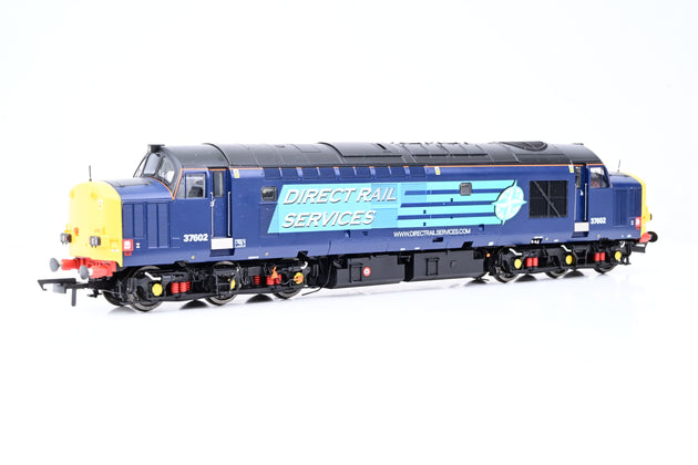 Accurascale OO Gauge ACC231437602 Class 37/6 Locomotive DRS Blue (Compass) No.37602 - DCC Sound, Boxed